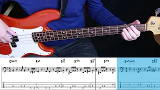 Toto - Georgy Porgy (Bass cover with tabs)