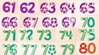 LEARNING TO COUNT 61-80 Counting learning for kids LEARN TO COUNT FOR TODDLERS Lesson for kids video