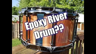 Epoxy River Stave Snare Drum Build (Grizzly River 14x7)