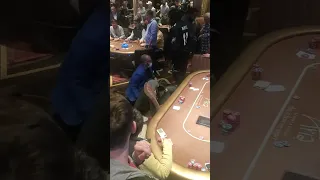 Fight at the Aria Poker Room Las Vegas 1/21/23