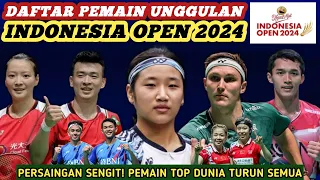 OPTIMIS 2 GELAR JUARA!! Daftar Lengkap Pemain Unggulan Badminton Indonesia Open 2024 Hari Ini