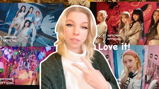 Lesbian reacts to aespa 에스파 'Spicy', 'Girls', 'Next Level' & 'Black Mamba'