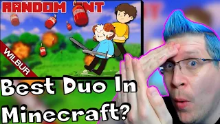 Minecraft, but it's Raining TNT REACTION! Wilbur Soot & jschlatt VS TNT...