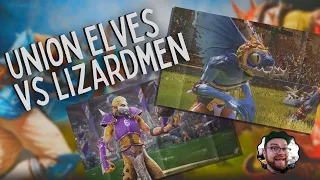 Blood Bowl 2 League 3 - Union Elves vs Lizard Men Stone of the Sun