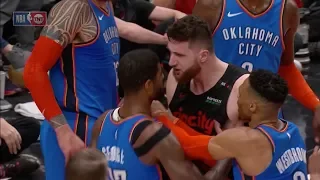 Jusuf Nurkic Headbutts Paul George, Gets Ejected At Moda Center