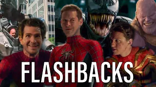 Los 3 Spider-Man hablan sobre su pasado FLASHBACKS! Voz de Luis Daniel Ramírez! Ver hasta el final!