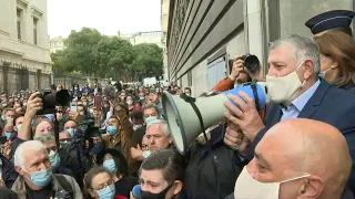 Hundreds protest French anti-Covid measures in Marseille | AFP