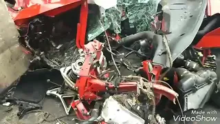 First Ferrari California Accident Ever in India || Horrifying Ferrari Crash in Kolkata!18+ Only!