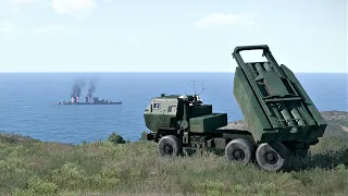 HIMARS Füzesi Rusya Gemisi Yok Etme Simülesi - ARMA 3 Simulation Savaşı - ukrayna