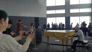 【都庁ピアノ】  ジョージ･ウィンストン  カノン (ストリートピアノ)