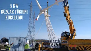 EV TİPİ RÜZGAR TÜRBİNİ KURULUMU (5 KW)