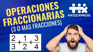 OPERACIONES DE FRACCIONES con TRES  o MAS componentes. #examendeadmisión #vlog #fyp #comparte