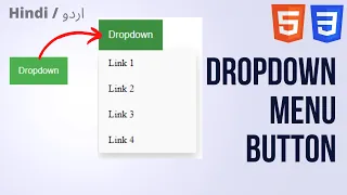 How To Make Drop Down Menu Using HTML And CSS | Simple Dropdown Menu Bar using only HTML & CSS