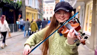 Penny Lane - The Beatles | Holly May Violin Cover (Street Performance)