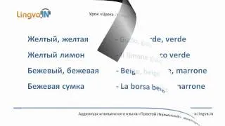 Итальянский язык - Цвета. Часть1 LingvaIn.wmv