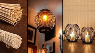 Chandelier Making with Bamboo Sticks - Wooden Lighting Projects