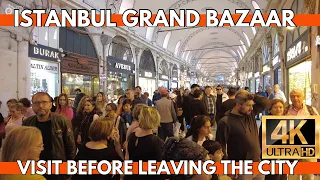 ISTANBUL GRAND BAZAAR 7SEPTEMBER 2023-VISIT BEFORE LEAVING THE CITY-4K WALKING TOUR