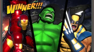 ULTIMATE MARVEL VS. CAPCOM 3 Hulk,Wolverine,Ironman Gameplay With Hulk's Ending