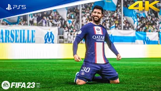 FIFA 23 PS5 - Olympique de Marseille vs PSG | Ligue 1 Uber Eats 22/23 Full Match | 4K Gameplay