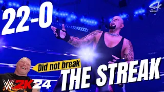 What if Brock Lesnar refused to break The Undertaker's Streak at Wrestlemania 30 | WWE 2k24 Showcase
