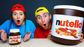 Mukbang GIANT Nutella 음식 챌린지 Chocolate Food Challenge MUKACHU