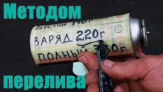 Заправка баллонов газовых горелок