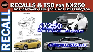 Possible Engine Issue with 2022-2024 Lexus NX250 and 2023-2024 Prius Recalled