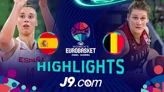 Spain 🇪🇸 vs Belgium 🇧🇪 | Final | J9 Highlights | FIBA #EuroBasketWomen 2023