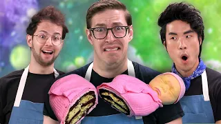 The Try Guys Make Illusion Cakes Without A Recipe