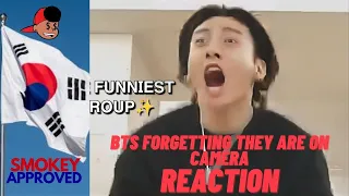 BTS Forgetting they are on camera (Funny Moments) #bts #btsreaction #btsarmy