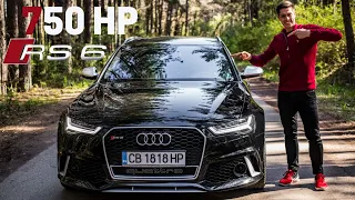 Audi RS6 C7 (750hp) - Review & Drag vs BMW M5 F90 competition.
