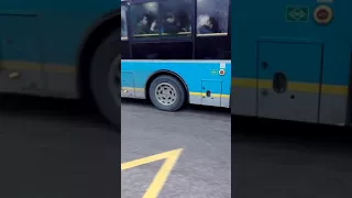 Автобус города Алматы. Общественный транспорт 80 уровня.
