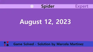 Microsoft Solitaire Collection | Spider Expert | August 12, 2023 | Daily Challenges