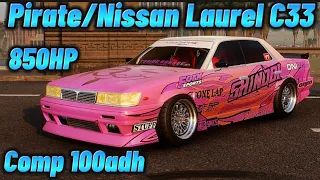 Pirate/Nissan Laurel C33 100adh Comp Tune CarX Drift Racing! #carx #drift #tiktok #viral #trending