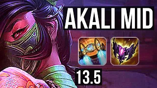 AKALI vs DIANA (MID) | 900+ games, 4/1/3, 1.0M mastery | KR Diamond | 13.5