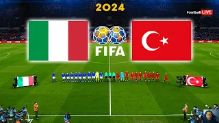 ITALY vs TURKEY | International Friendly 2024 | Full Match All Goals | eFootball PES Gameplay