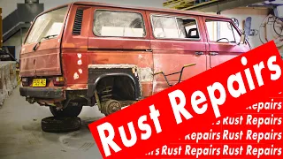 Rust repairs on our vanagon (t25) ep.3