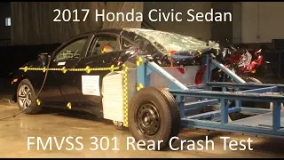 2017-2021 Honda Civic Sedan FMVSS 301 Rear Crash Test (50 Mph)