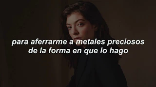 lorde - precious metals // español