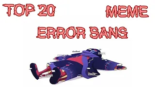 Top 20 meme Error sans/Топ 20 меме Эррор санс