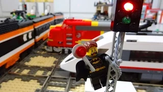 Lego train rail crossing fully automated by Arduino