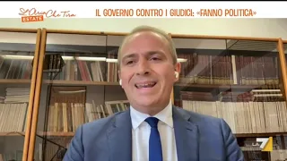 Luca Pirondini in collegamento con L' Aria che tira - estate - 07/07/2023