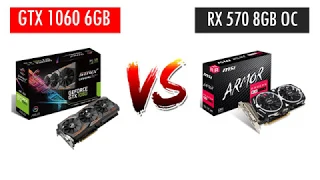 GTX 1060 6GB vs RX 570 8GB OC - AMD Ryzen 5 1600X - Benchmarks Comparison