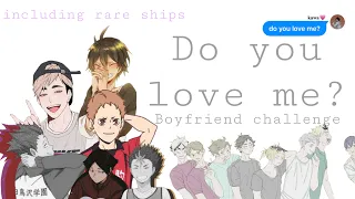 do you love me? boyfriend challenge ft some rare ships