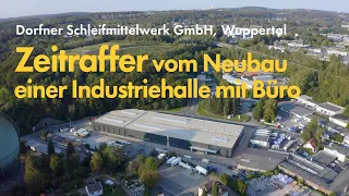 Zeitraffer vom Neubau eines Schleifmittelwerks || 90 Sekunden Lehde