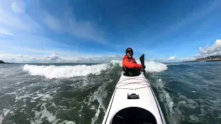 Freighter Wake Surfing in Seattle, March 2024