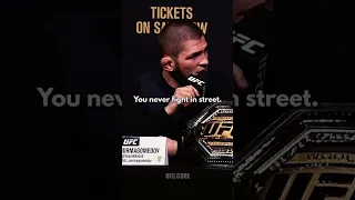 Khabib to Tony Fergusom: 'What is this Oxford?'