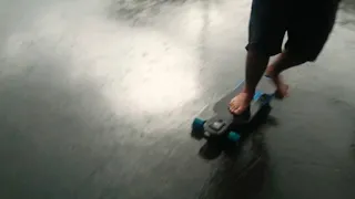 Longboarding while raining!!!