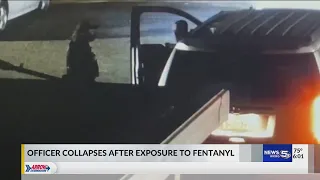 Officer collapses after exposure to fentanyl