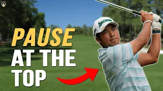 Hideki Matsuyama Swing Pause ➜ Sequence Your Downswing